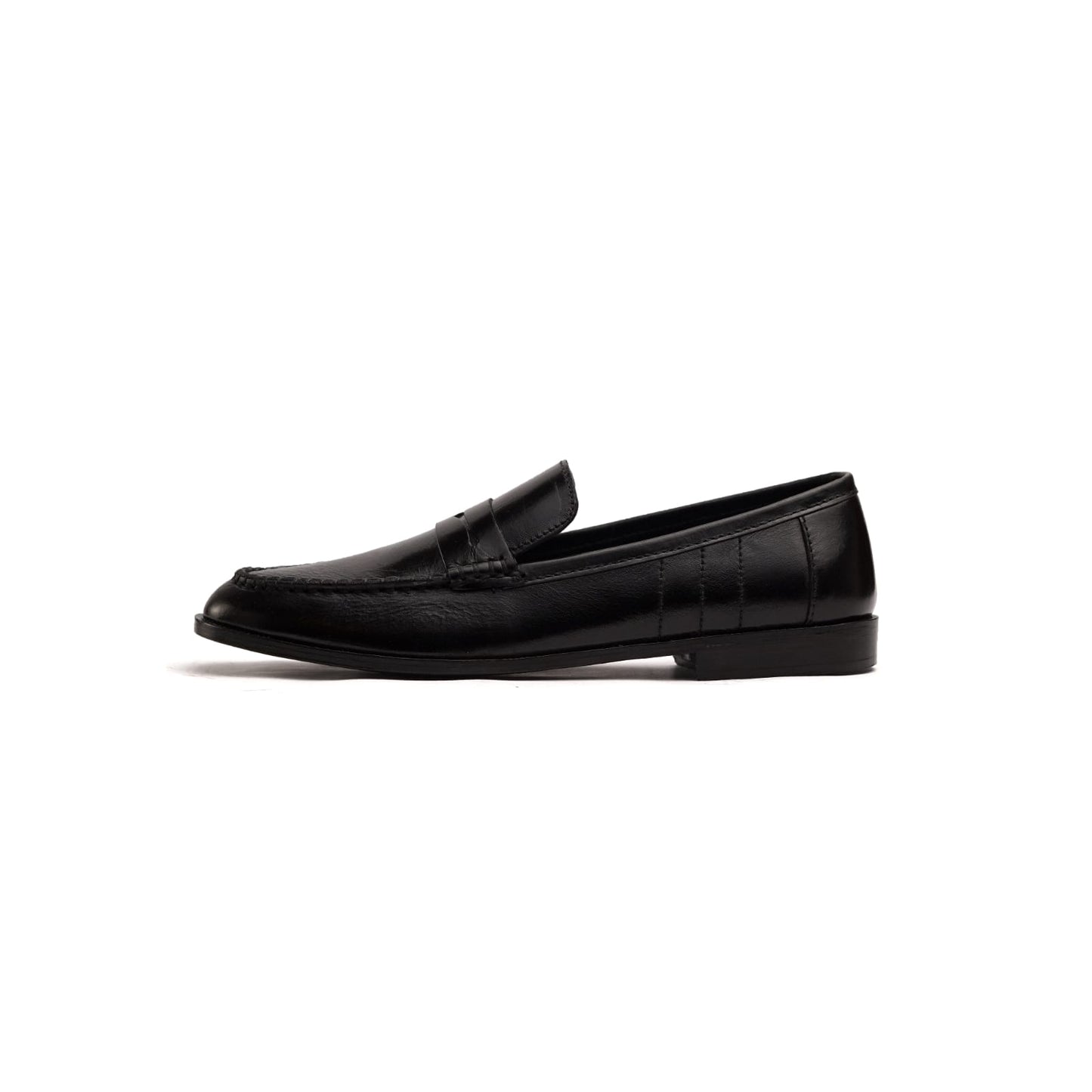 Men’s Black Plain Strap Dress Shoes